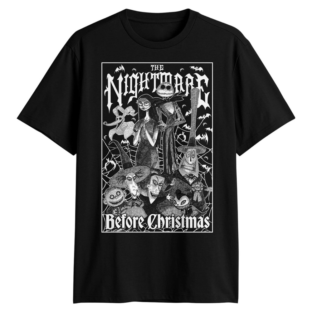 Disney The Nightmare Before Christmas Black T-Shirt New without‎ Tags XL